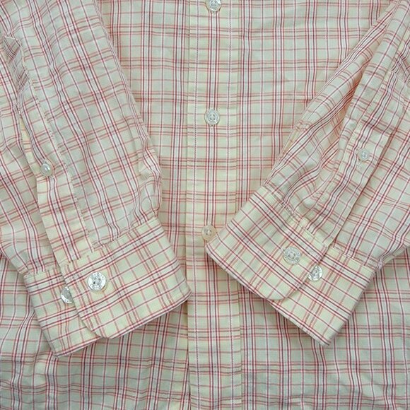 Brooks Brothers Shirt Mens Large/XL Orange Button Down Long Sleeve Preppy Casual - Picture 9 of 9